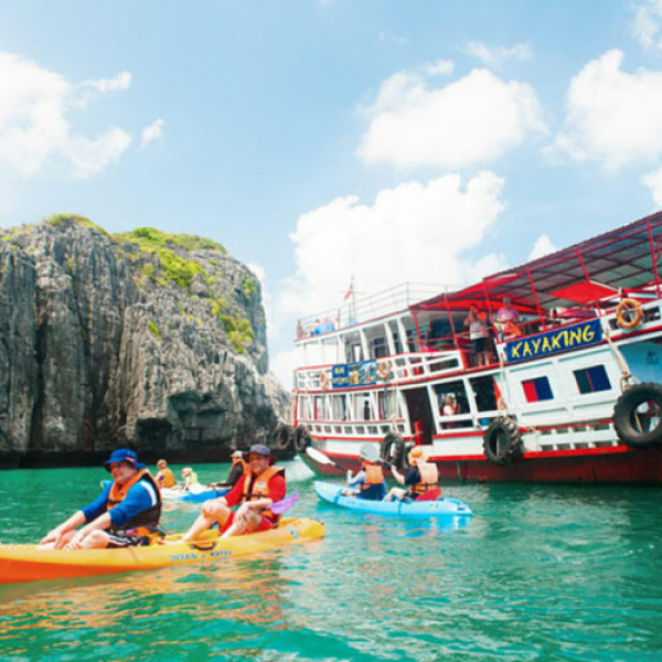 kayaking tour angthong marine park