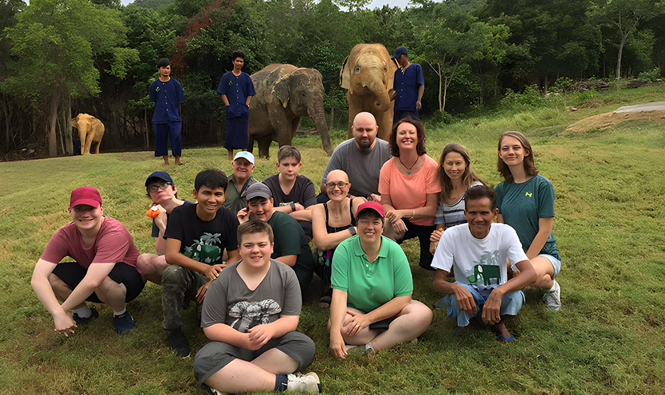 group tour to Samui Elephant haven