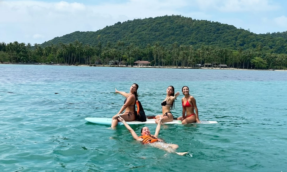 paddle boarding pig island tour koh samui
